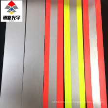 Fluo Yellow Flame Retardant Reflective Fabric Warning Tape